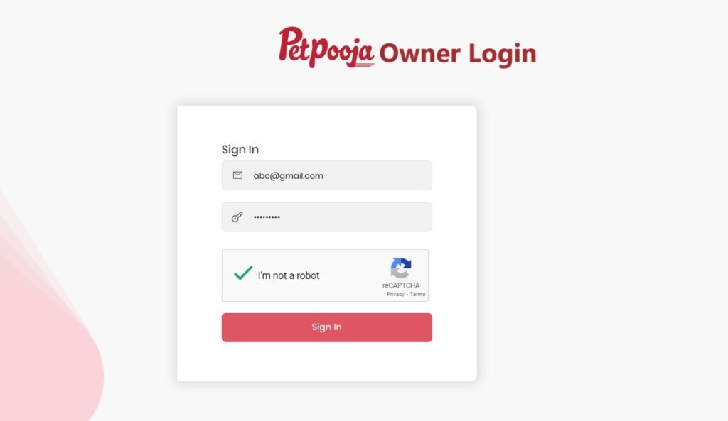 Petpooja Owner Login